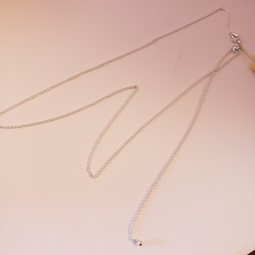 Very Unique Sterling Bolo Chain Necklace